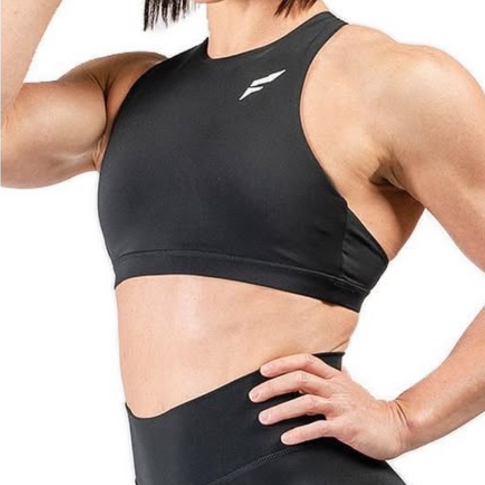 Women’s Flag Nor Fail Black Vivid Sports Bra - Picture 7 of 7